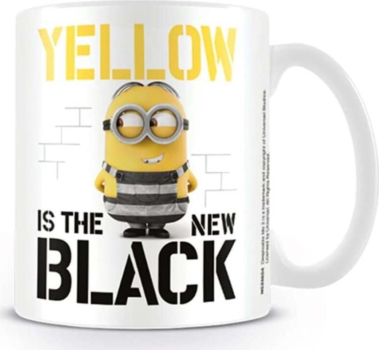 Minions Yellow Is The New Black Hrnek bílá/žlutá/cerná - Merchstore.cz Minions Yellow Is The New Black Hrnek bílá/žlutá/cerná - Merchstore.cz