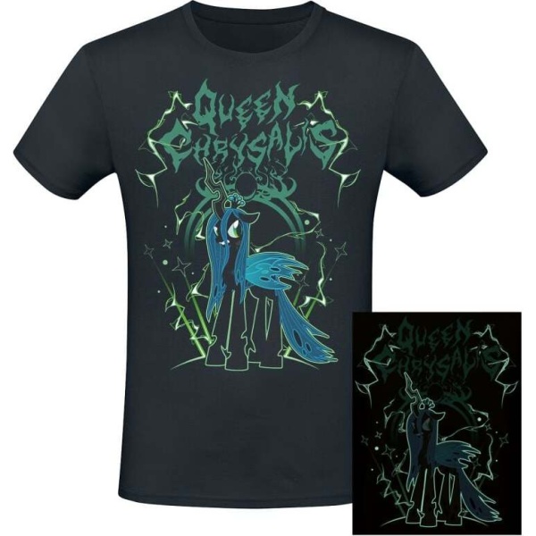 My Little Pony Queen Crysalis - Glow In The Dark Tričko černá - Merchstore.cz