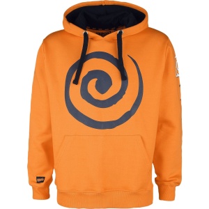 Naruto Naruto Logo Mikina s kapucí oranžová - Merchstore.cz