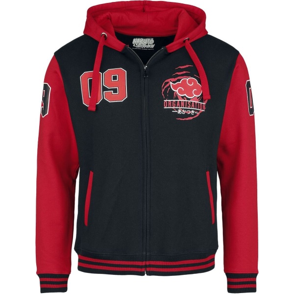 Naruto Shippuden - Akatsuki 19 College bunda cerná/cervená - Merchstore.cz