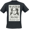 One Piece Wanted - Dead or Alive - Shanks Tričko černá - Merchstore.cz