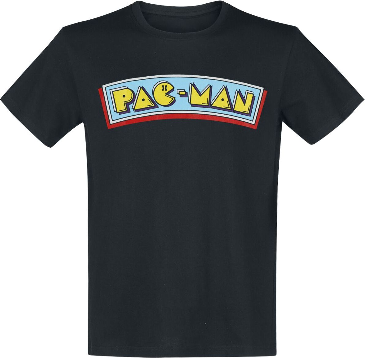 Pac-Man Logo Tričko černá - Merchstore.cz Pac-Man Logo Tričko černá - Merchstore.cz