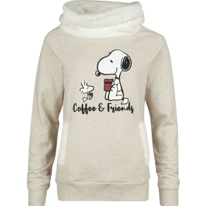 Peanuts Coffee & Friends Dámská mikina béžová - Merchstore.cz