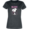 Peanuts Snoopy - Bleah! Dámské tričko černá - Merchstore.cz