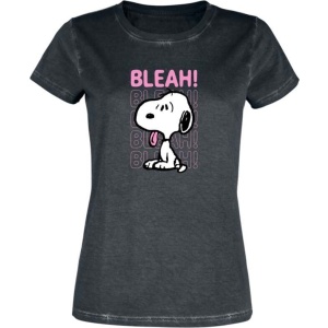 Peanuts Snoopy - Bleah! Dámské tričko černá - Merchstore.cz