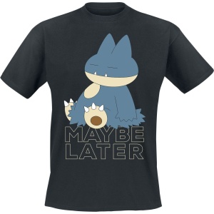 Pokémon Munchlax - Maybe Later Tričko černá - Merchstore.cz