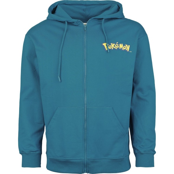 Pokémon Relaxo Mikina s kapucí na zip tyrkysová - Merchstore.cz