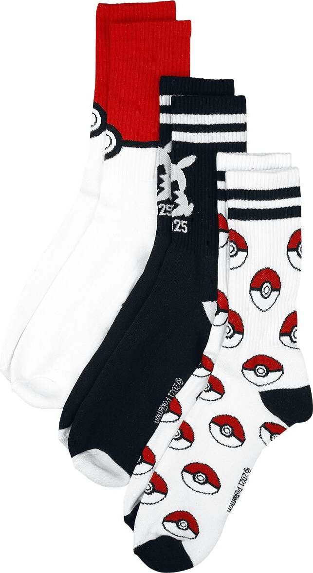 Pokémon Sportovní ponožky Ponožky vícebarevný - Merchstore.cz Pokémon Sportovní ponožky Ponožky vícebarevný - Merchstore.cz