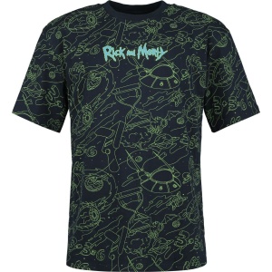 Rick And Morty Portal Boyz Tričko vícebarevný - Merchstore.cz