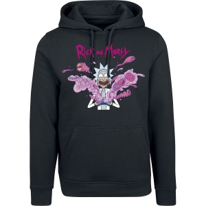 Rick And Morty Rick - Explosion Mikina s kapucí černá - Merchstore.cz