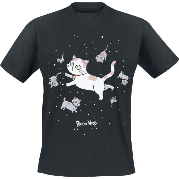 Rick And Morty Schroedinger's Cat Tričko černá - Merchstore.cz