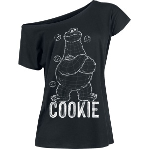 Sesame Street Cookie Dámské tričko černá - Merchstore.cz