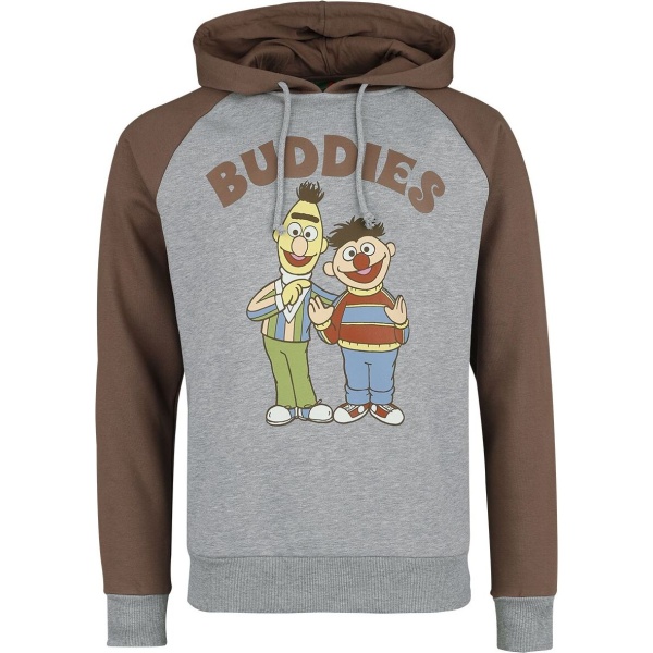 Sesame Street Ernie und Bert - Buddies Mikina s kapucí vícebarevný - Merchstore.cz