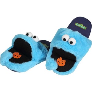 Sesame Street Krümelmonster papuce modrá - Merchstore.cz