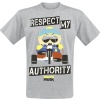 South Park Respect My Authority Tričko šedá - Merchstore.cz