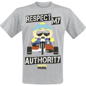 South Park Respect My Authority Tričko šedá - Merchstore.cz