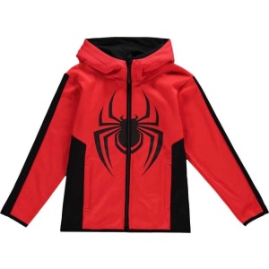 Spider-Man Kids - Miles Morales detská mikina s kapucí na zip červená - Merchstore.cz