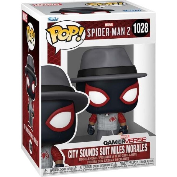 Spider-Man Vinylová figurka č.1028 City Sounds Suit Miles Morales 2 Sberatelská postava vícebarevný - Merchstore.cz