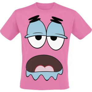 SpongeBob SquarePants Patrick Big Face Tričko růžová - Merchstore.cz