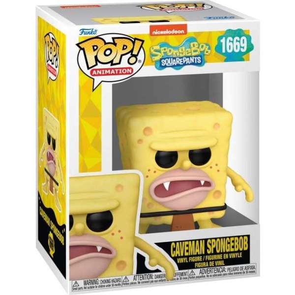 SpongeBob SquarePants Vinylová figurka č.1669 Caveman Spongebob Sberatelská postava vícebarevný - Merchstore.cz