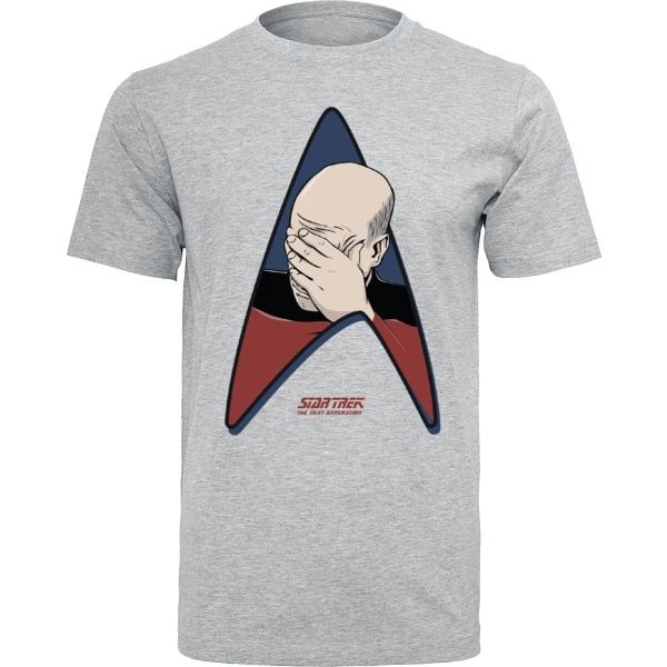 Star Trek Jean-Luc Picard - Facepalm Tričko prošedivelá - Merchstore.cz