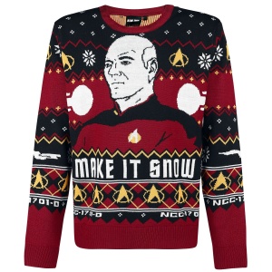 Star Trek Make It Snow Pletený svetr vícebarevný - Merchstore.cz