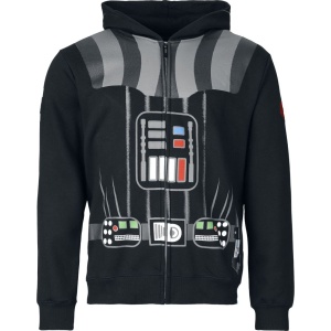 Star Wars Darth Vader Mikina s kapucí na zip černá - Merchstore.cz