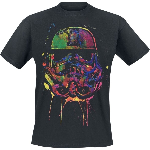 Star Wars Paint Splats Helmet Tričko černá - Merchstore.cz