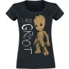 Strážci galaxie I Am Groot Dámské tričko černá - Merchstore.cz