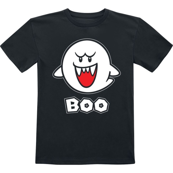 Super Mario Kids - Boo detské tricko černá - Merchstore.cz