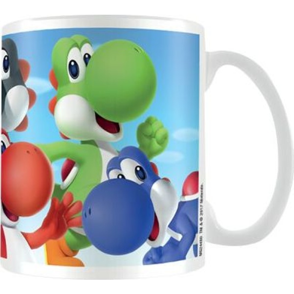 Super Mario Yoshi Hrnek bílá - Merchstore.cz