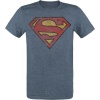 Superman Logo Tričko smíšená modrá - Merchstore.cz