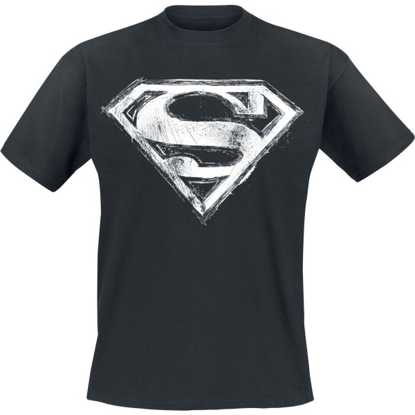 Superman Smudge Logo Tričko černá - Merchstore.cz