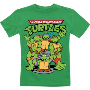 Teenage Mutant Ninja Turtles Kids - Group detské tricko zelená - Merchstore.cz