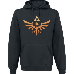 The Legend Of Zelda Hyrule - Triforce Logo Mikina s kapucí černá - Merchstore.cz