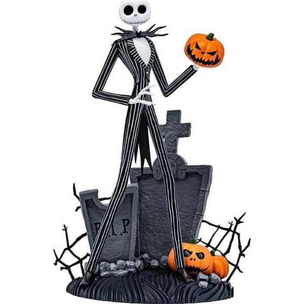 The Nightmare Before Christmas Figurka SFC - Jack Skellington Socha cerná/bílá - Merchstore.cz