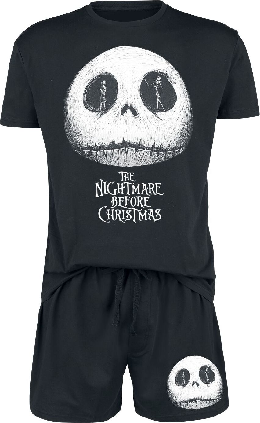 The Nightmare Before Christmas Jack and Sally pyžama černá - Merchstore.cz The Nightmare Before Christmas Jack and Sally pyžama černá - Merchstore.cz