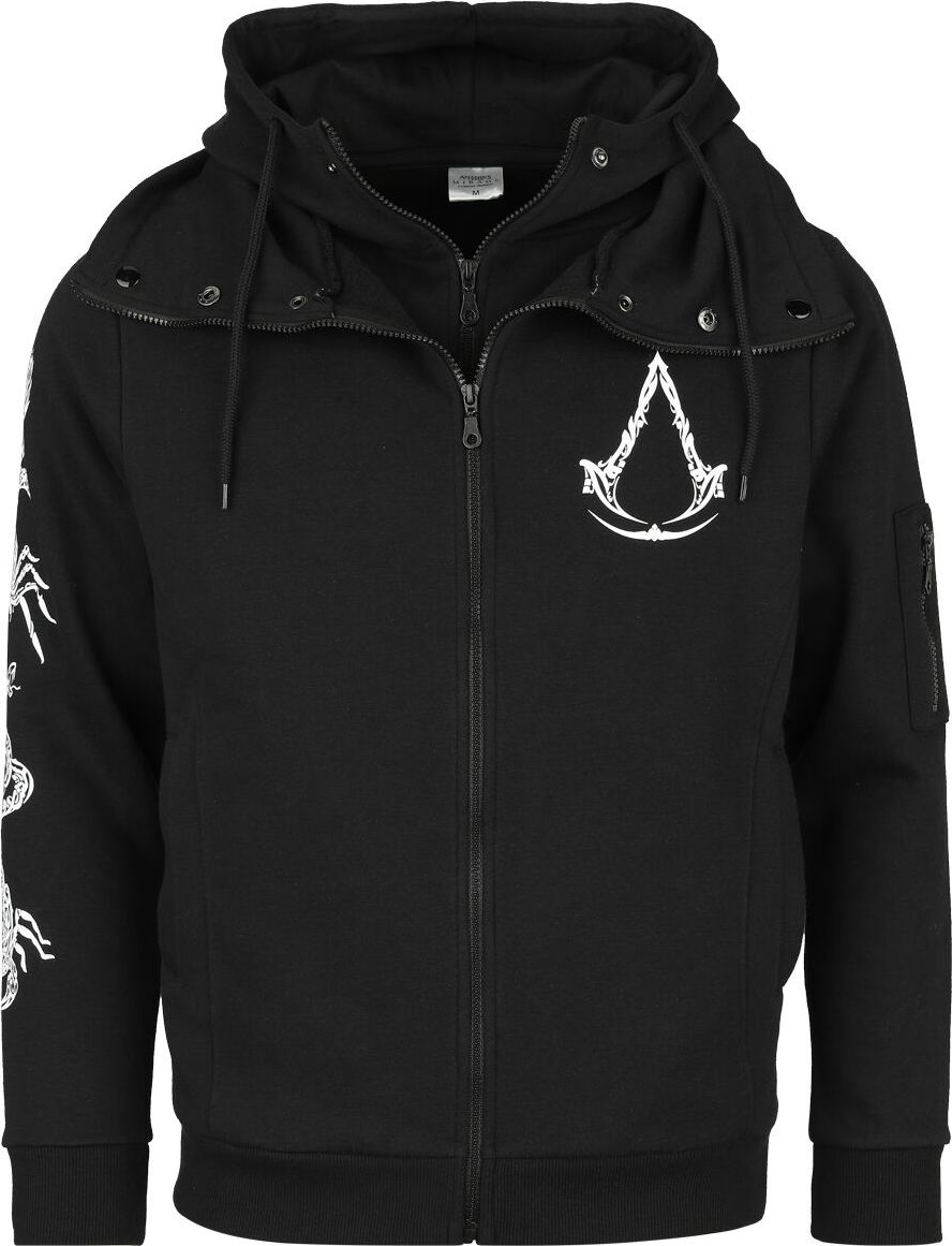 Assassin's Creed Mirage - Logo Mikina s kapucí na zip černá - Merchstore.cz Assassin's Creed Mirage - Logo Mikina s kapucí na zip černá - Merchstore.cz