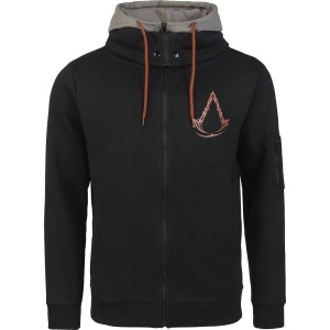 Assassin's Creed Mirage - Ornaments Mikina s kapucí na zip cerná/šedá - Merchstore.cz