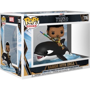 Black Panther Vinylová figurka č. 116 Wakanda Forever - Namor with Orca (Pop! Ride Super Deluxe) Sberatelská postava standard - Merchstore.cz