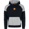 Dark Souls Solaire von Astora Mikina s kapucí skvrnitá černá / šedá - Merchstore.cz