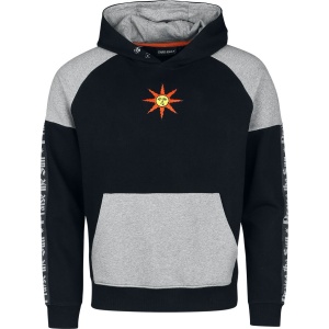 Dark Souls Solaire von Astora Mikina s kapucí skvrnitá černá / šedá - Merchstore.cz