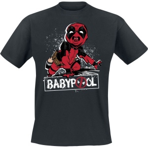 Deadpool Deadpool And Wolverine - Babypool Tričko černá - Merchstore.cz