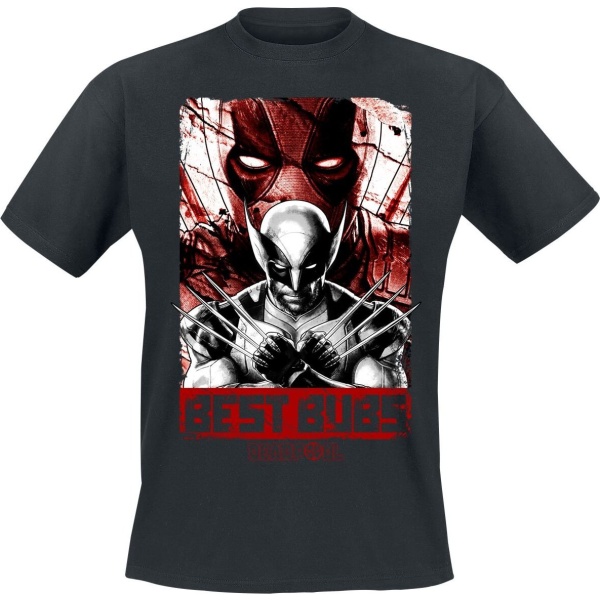 Deadpool Deadpool And Wolverine - Best Bubs Tričko černá - Merchstore.cz