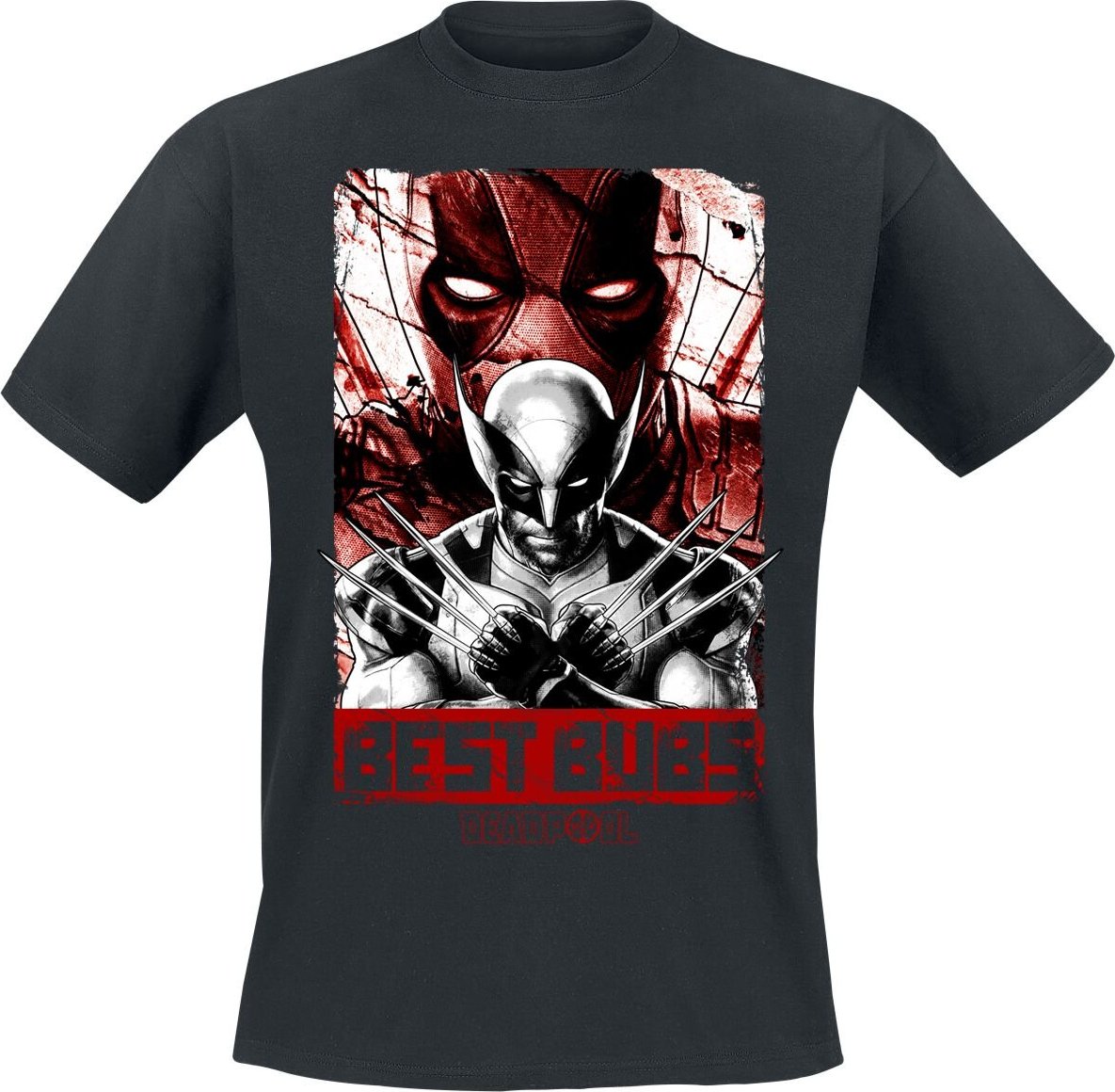 Deadpool Deadpool And Wolverine - Best Bubs Tričko černá - Merchstore.cz Deadpool Deadpool And Wolverine - Best Bubs Tričko černá - Merchstore.cz