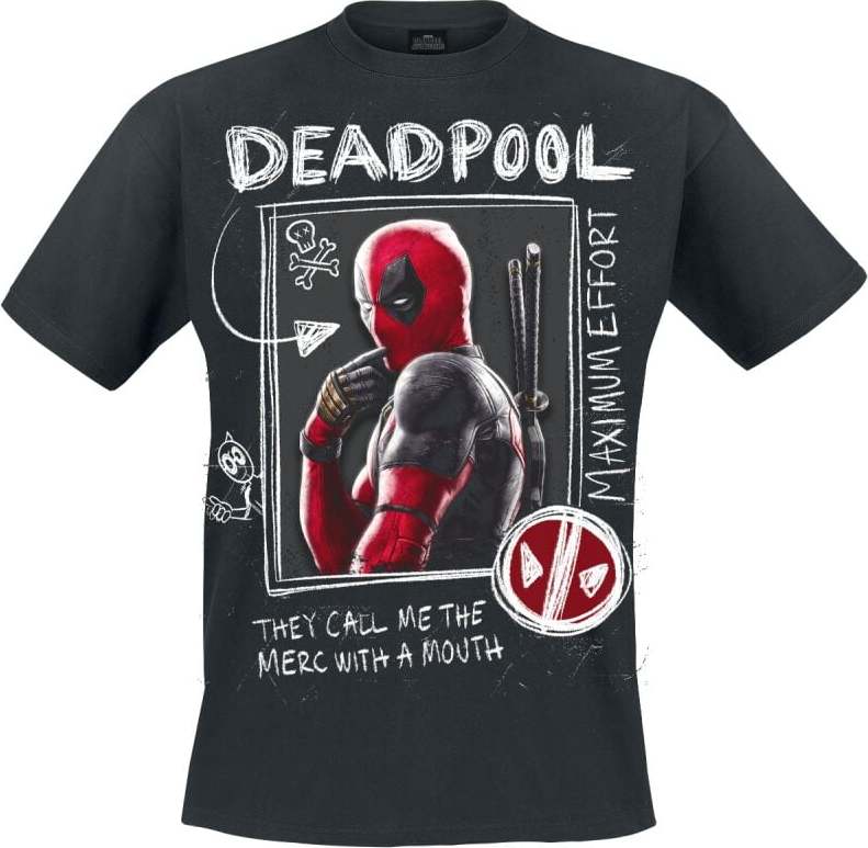 Deadpool Wolverine Sketches Tričko černá - Merchstore.cz Deadpool Wolverine Sketches Tričko černá - Merchstore.cz