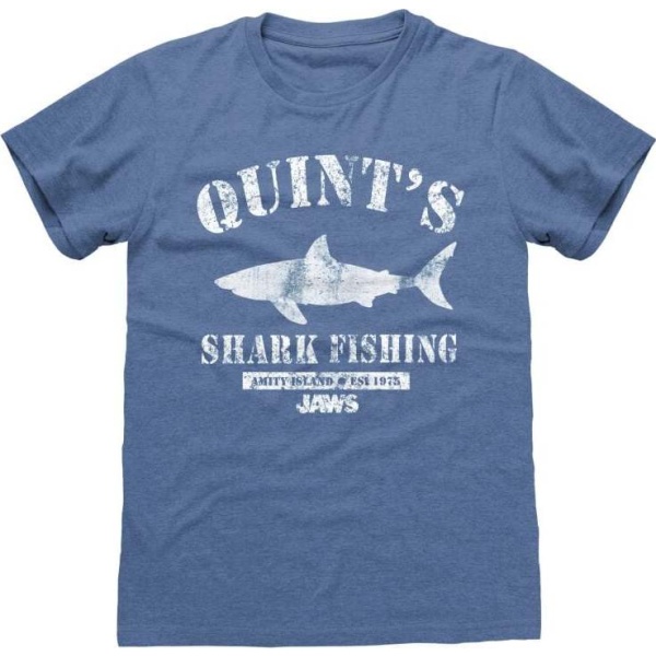 Der weisse Hai Quint´s Shark Fishing Tričko modrá - Merchstore.cz