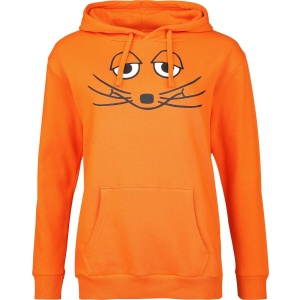 Die Sendung mit der Maus Die Maus Dámská mikina s kapucí oranžová - Merchstore.cz