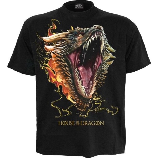 Game Of Thrones House of the Dragon - 2 - Drogon Tričko černá - Merchstore.cz