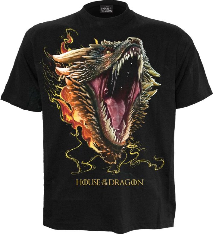 Game Of Thrones House of the Dragon - 2 - Drogon Tričko černá - Merchstore.cz Game Of Thrones House of the Dragon - 2 - Drogon Tričko černá - Merchstore.cz